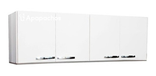 Alacena Maximo Acapulco Mel 160x046x30 blanco /Terminado