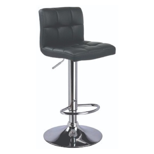 Banqueta Delos Bronson PRBA03B cuerina negro