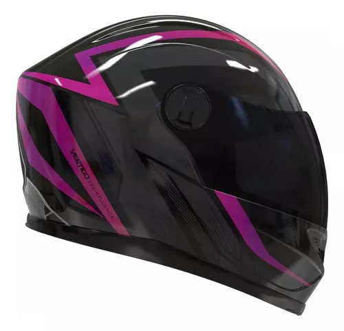 [6325] Casco Vertigo V32 INFLUENCE fucsia-neg brillante-XL