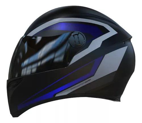 [6451] Casco Vertigo V50 PHANTOM  azul mate-XL