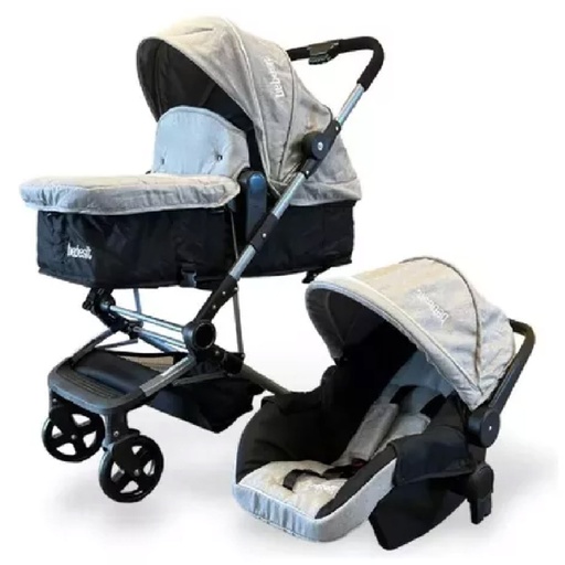 Coche BB travel systm 1365TS-D Bebesit gris claro 