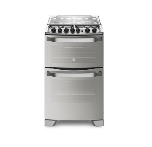 Cocina gas 4H Electrolux 56DXQ Acero c/enc  