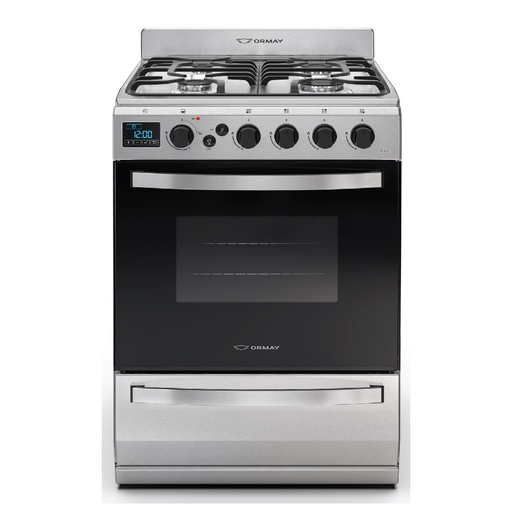 Cocina gas 4H Ormay Evo inox con encendido 