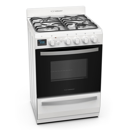 Cocina gas 4H Ormay Evo blanca con encendido
