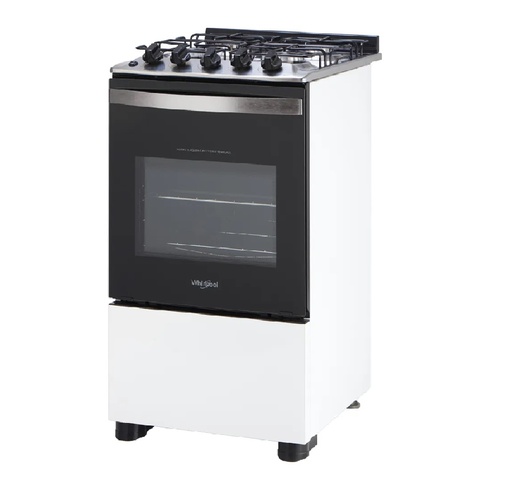 Cocina gas 4H Whirlpool blanca WFO4NBBDIM