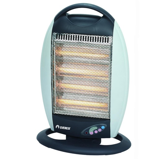 Estufa 1600w Everest EV-026R Halógena-Oscilante