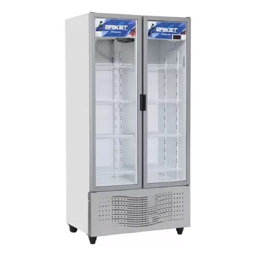 Exhibidora 794lts Briket M8000 vertical gris