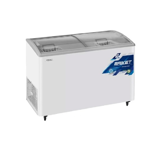 L Freez 300Lt Briket 3300TVI bl/horizontal vidrio/Art en Liquidacion con detalles 