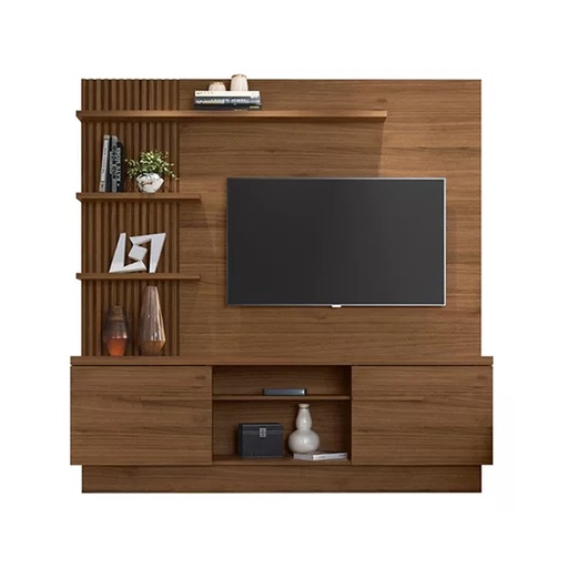 L Modular 1.80 Delos Itaipu Melamina Nogueira/Terminado/Art en Liquidacion con detalles