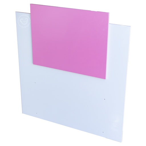 L Respaldo som 100 Maximo Melamina rosa bco/Art en Liquidacion con detalles  