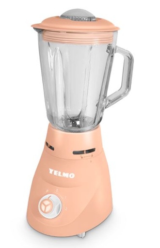 SP-Licuadora de mesa 1.5lts LC-1010 Yelmo salmon 2 velocidades 700W jarra de vidrio