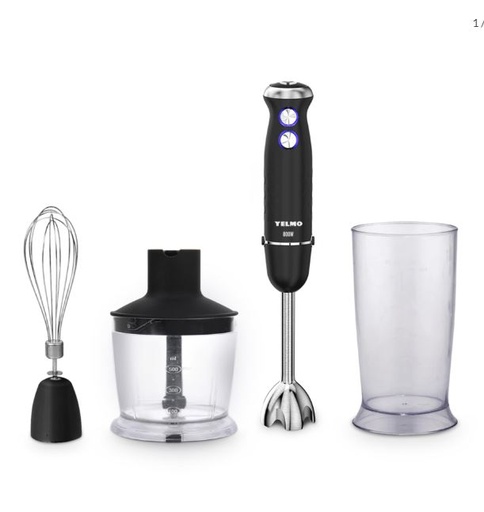 Minipimer 1.3L Yelmo LM-1535 negro 800W 