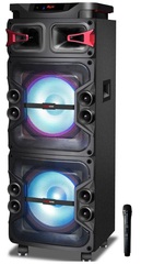 [1283] Parlante DJ Everest EVJ-8522 negro USB/SD/BT coneccion inalamnbrica entre 2 parlanetes mismo modelo 