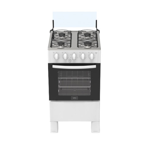 Cocina gas 4H Realce Ares blanco s/encendido