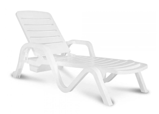 Reposera plas toronto 57000 Gardenlife - blanco