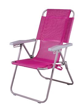 Reposera pleg 5 pos cañogris  Hilgert 0324