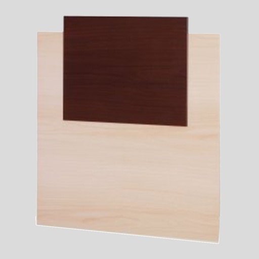 Respaldo somm 100 Maximo Melamina choco mapl