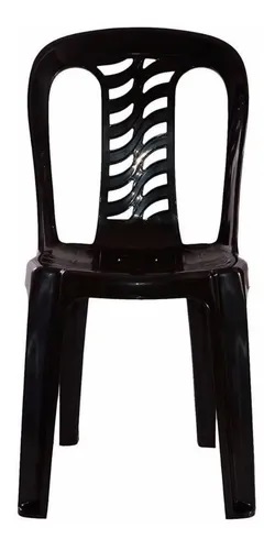 Silla plástica apilable Bistro Gardenlife - negra