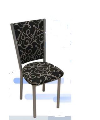 Silla Rina Valencia caño 1 1/4 chenille beige Gbto