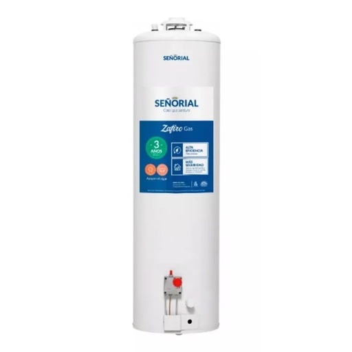 Termotanque gas 120lts Zafiro Señorial TSZP1-120 carga superior