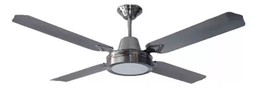 Ventilador TECHO c/n luz EV040 Everest-plata EV040L