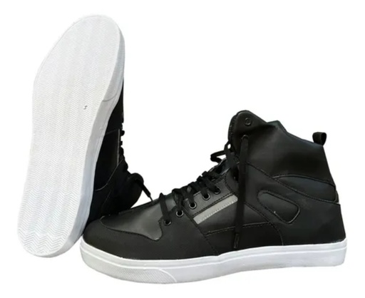 Zapatilla Vertigo T40  C/C Eco cuero-neg ZN