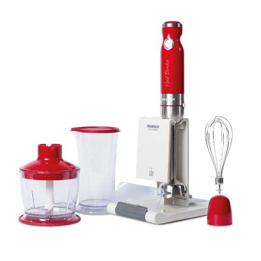 Licuadora de mano 800W LMA327R Peabody-roja 500m 