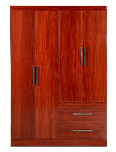 Ropero Maximo Fortaleza 4p 123x180x47 caoba /Terminado