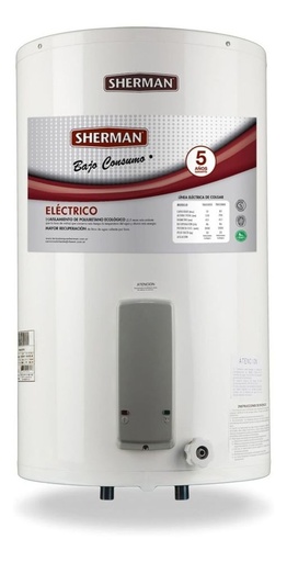 Termotanque elec 85lts Sherman TEPC085ESHK2 Blanco carga superior