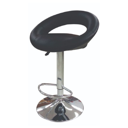 Banqueta Delos Bogart PRBA04W cuerina  negra