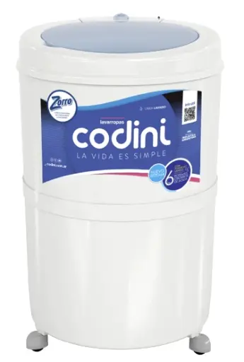 L Lavarropa comun Codini 7prog Blanco carga y desc 4054/Art en Liquidacion con detalles