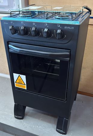 Cocina gas 4H New Sirius s/encendido Braslar negra/i